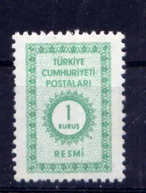 (1654) Türkei Dienst Nr.100                      **  postfrisch