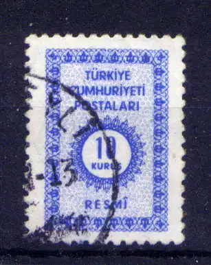(1655) Türkei Dienst Nr.101                      O  gestempelt
