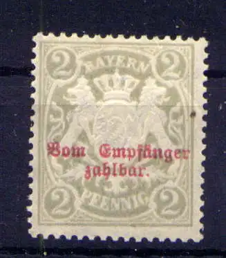 (553) Bayern Porto Nr.13          *  ungebraucht