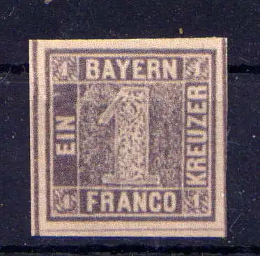 (554) Bayern Nr.1          **  postfrisch / Faksimile - Faux !