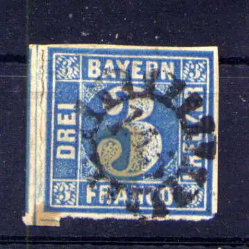 (556) Bayern Nr.2 II          O  gestempelt    