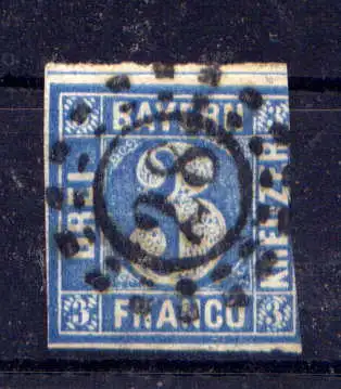 (558) Bayern Nr.2 II          O  gestempelt    