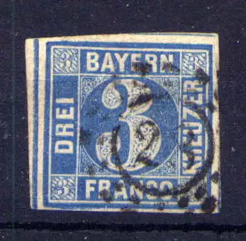 (559) Bayern Nr.2 II          O  gestempelt    
