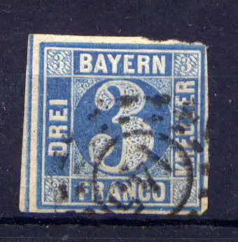 (560) Bayern Nr.2 II          O  gestempelt    