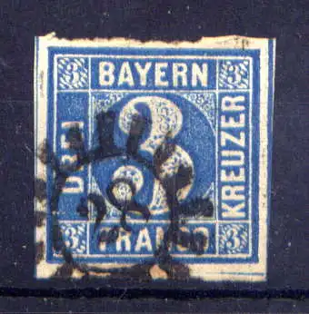 (561) Bayern Nr.2 II          O  gestempelt    