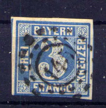 (562) Bayern Nr.2 II          O  gestempelt    