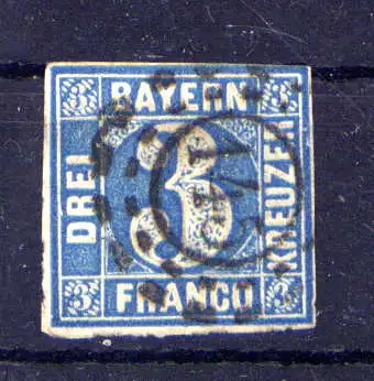 (563) Bayern Nr.2 II          O  gestempelt    