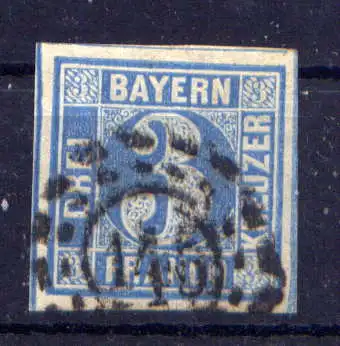 (564) Bayern Nr.2 II          O  gestempelt    