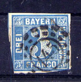 (565) Bayern Nr.2 II          O  gestempelt    
