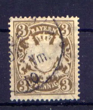 (600) Bayern Nr.54          O  gestempelt    