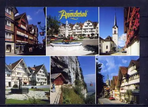 (5634) Appenzell  - unbeschrieben / Schweiz Kirche Seilbahn Brunnen