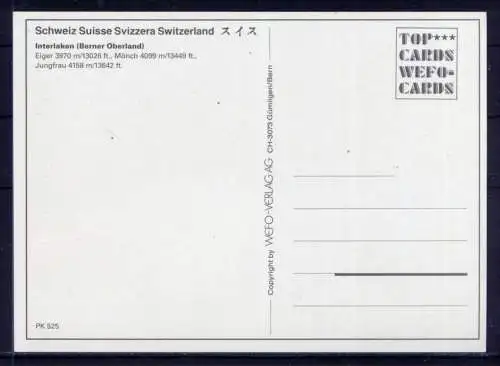 (5637) Bern  - unbeschrieben / Schweiz Eiger Mönch Jungfrau Wappen