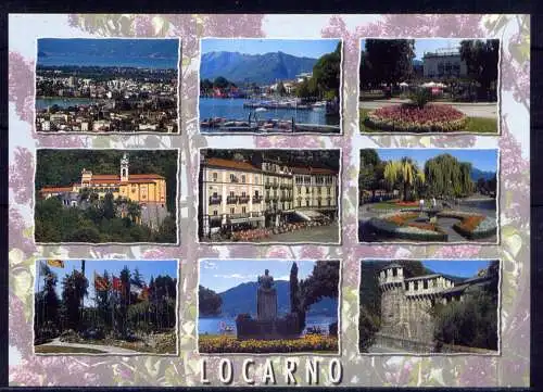 (5642) Locarno  - unbeschrieben / Schweiz Lago Maggiore Kloster Fahnen