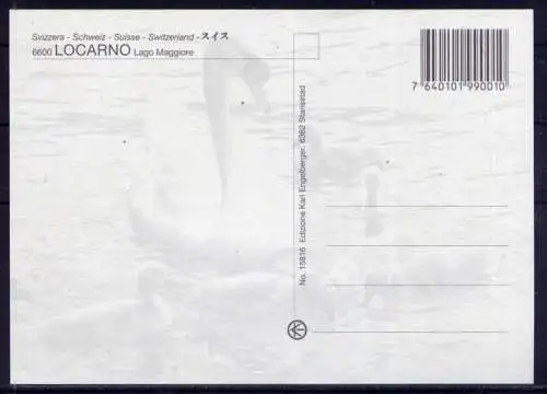 (5642) Locarno  - unbeschrieben / Schweiz Lago Maggiore Kloster Fahnen