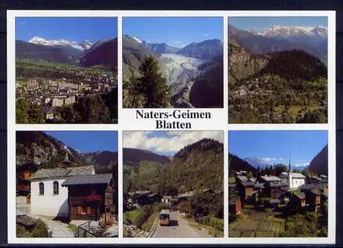 (5645) Naters  - unbeschrieben / Schweiz Geimen Blattem Omnibus Kirche