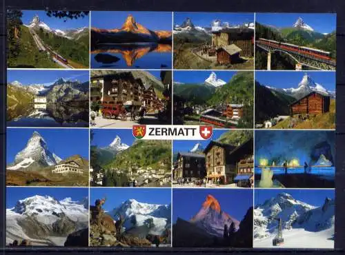 (5648) Zermatt  - unbeschrieben / Schweiz Eisenbahn Wappen Alpen