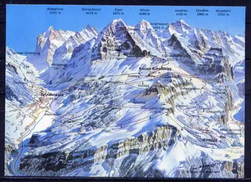 (5654) Berner Oberland - unbeschrieben / Schweiz Jungfrau Mönch Eiger Alpen