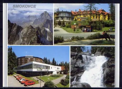 (5659) Smokovce - unbeschrieben / Slowakei Tatra Wasserfall PKW Hotel