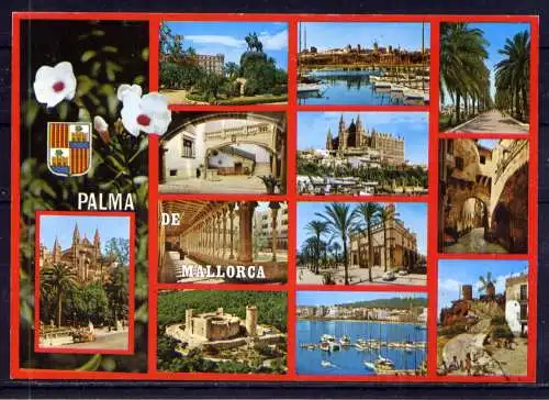 (5666) Palma de Mallorca - unbeschrieben / Spanien Burg Hafen Wappen