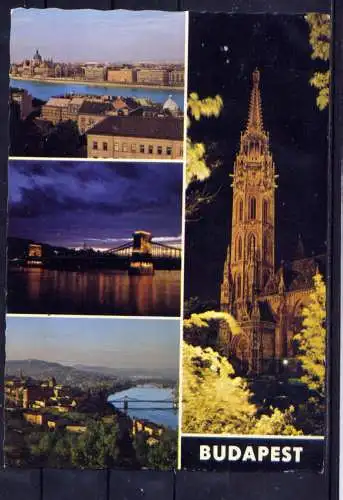 (5679) Budapest - unbeschrieben / Ungarn Kirche Brücke