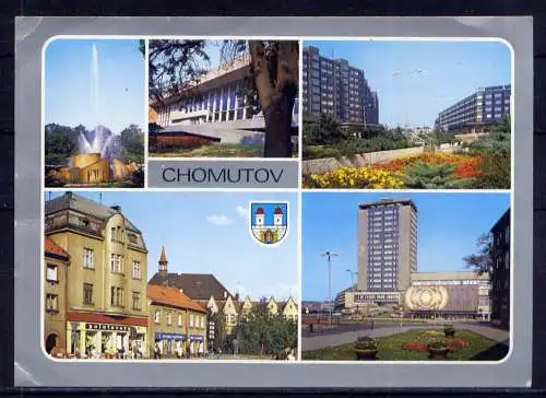 (5692) Chomutov - unbeschrieben / Tschechische Republik Hotel Markt Wappen