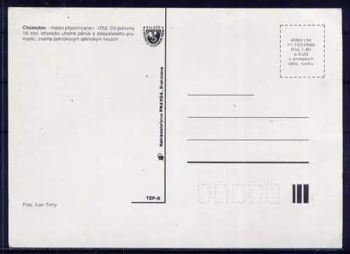 (5692) Chomutov - unbeschrieben / Tschechische Republik Hotel Markt Wappen