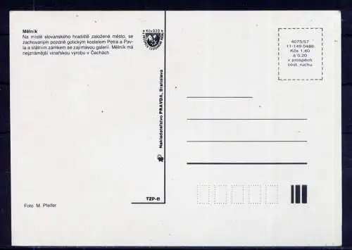 (5702) Melnik - unbeschrieben / Tschechische Republik Schloß Rathaus