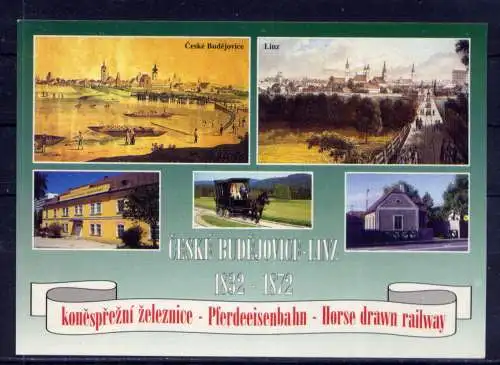 (5709) Budejovice Budweiß - unbeschrieben / Tschechische Republik Pferdebahn