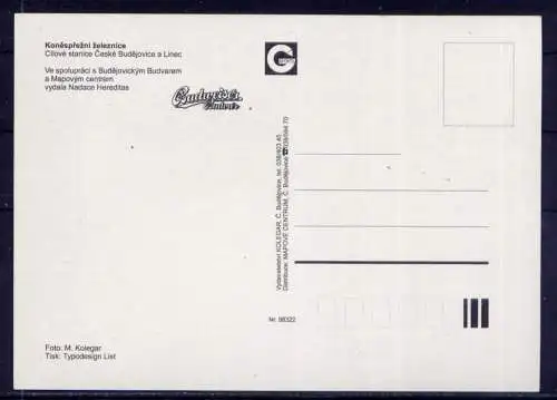 (5709) Budejovice Budweiß - unbeschrieben / Tschechische Republik Pferdebahn