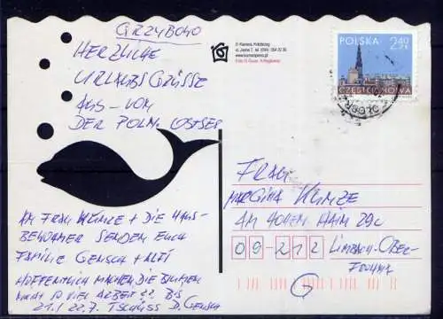 (5711) Grzybowo - beschrieben / Polen Strand Schiff