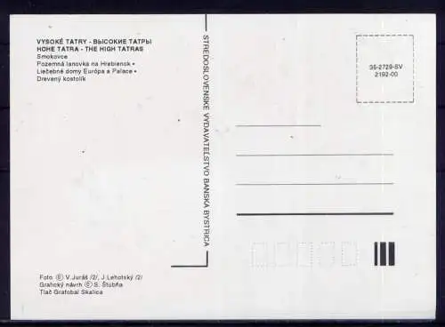 (5714) Smokovce - beschrieben / Slowakei Hotel Bahn