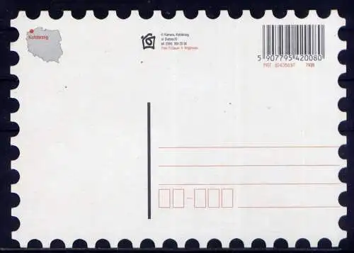 (5719) Kolobrzeg - unbeschrieben / Polen Kirche Brunnen Nacht