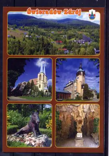 (5729) Swieradow Zdroj - unbeschrieben / Polen Dom Höhle Wappen