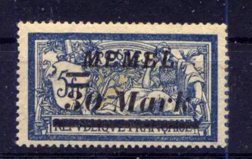 (103) Memelgebiet Nr.96       **  postfrisch