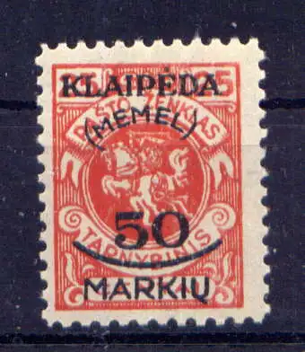 (120) Memelgebiet Nr.126                     **  postfrisch