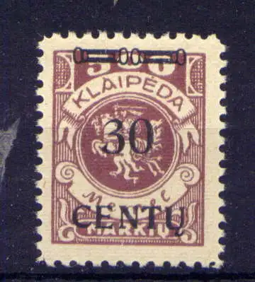 (138) Memelgebiet Nr.172                     **  postfrisch