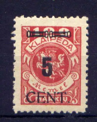 (140) Memelgebiet Nr.180                     *  ungebraucht