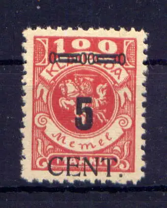 (143) Memelgebiet Nr.188                     **  postfrisch