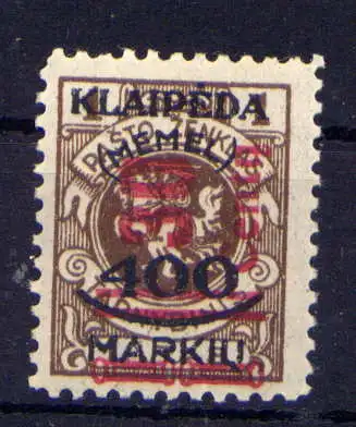 (150 Memelgebiet Nr.232                     *  ungebraucht
