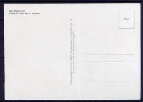 (5195**) Bad Staffelstein - unbeschrieben / Bayern Gradierwerk Therme Brunnen