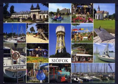 (5674**) Siofok - unbeschrieben / Ungarn Hafen Bahnhof