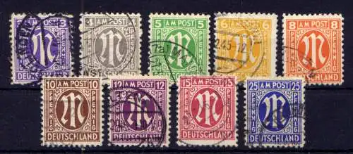  (236) Bizone Nr.1/9                    O  gestempelt