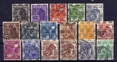  (240) Bizone Nr.36/51 II  ohne Nr.49                    O  gestempelt