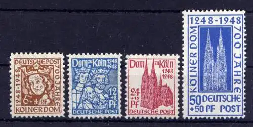  (254) Bizone Nr.69/72                    *  ungebraucht