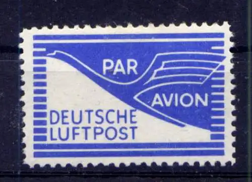  (262) Bizone Flugpost Nr. 1               *  ungebraucht