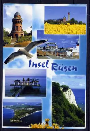 (5755**) Insel Rügen - beschrieben / Mecklenburg-Vorpommern Strandbrücke Leuchtturm