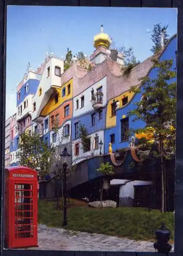 (5945**) Wien - beschrieben / Österreich Hundertwasserhaus
