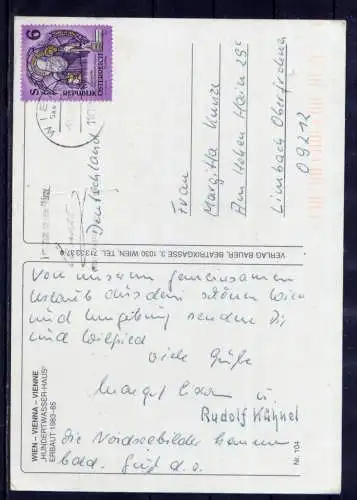 (5945**) Wien - beschrieben / Österreich Hundertwasserhaus