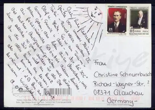 (5946**) Antalya - beschrieben / Türkei Strand Burg