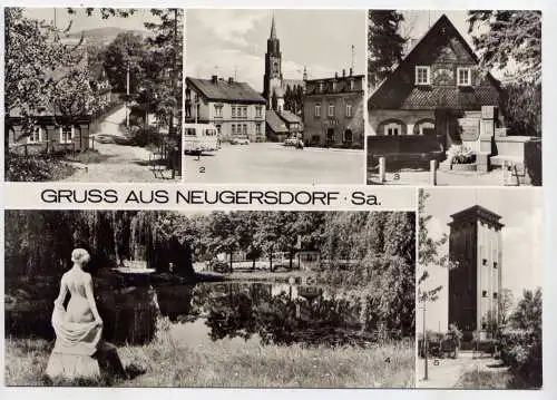 (5962**) Neugersdorf - unbeschrieben / Sachsen Wasserturm Markt